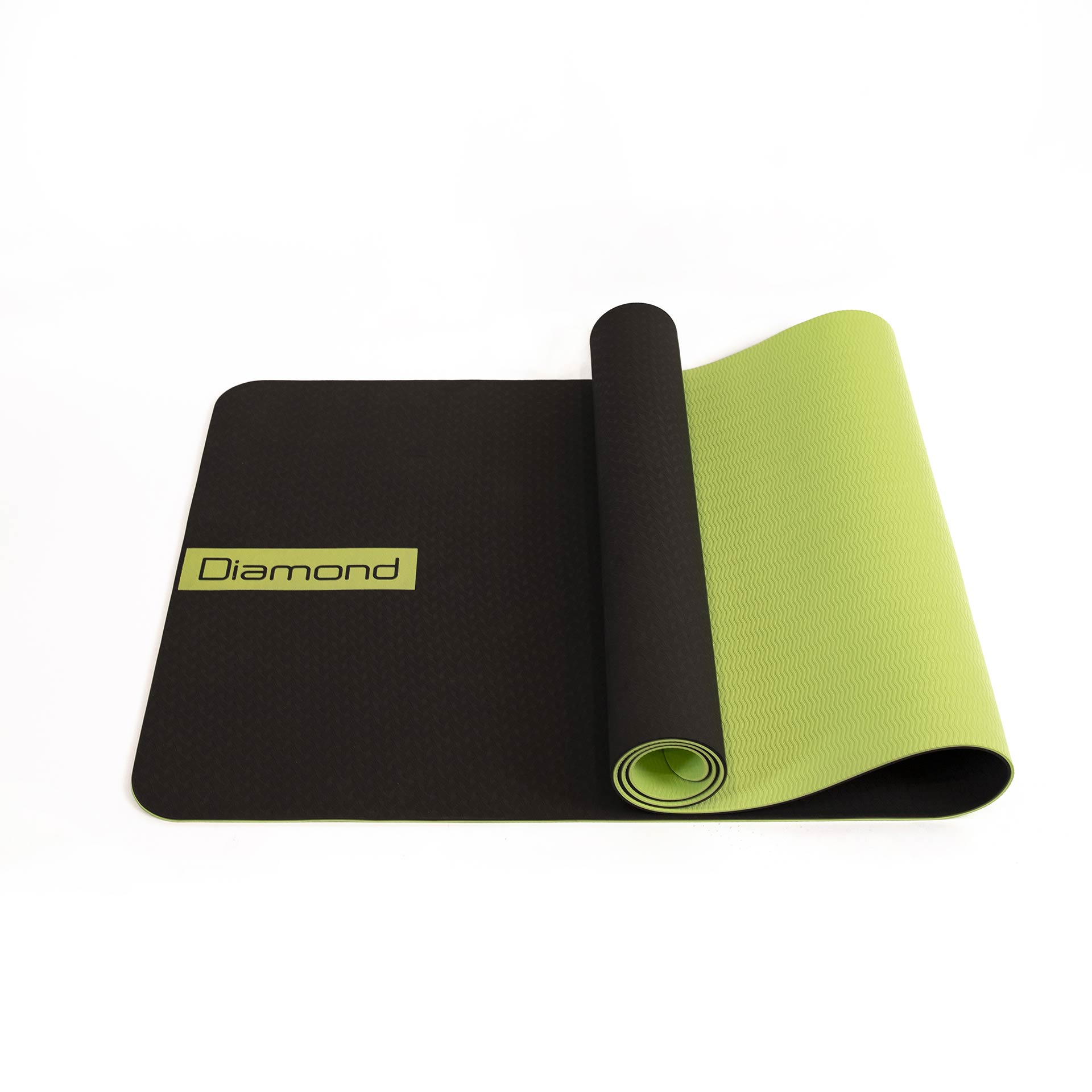 Tappetino Yoga in Tpe verde Diamond professional