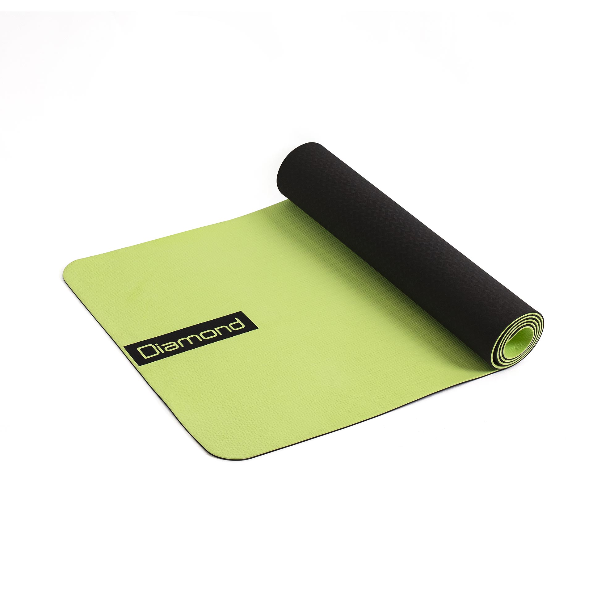 Tappetino Yoga in Tpe verde Diamond professional